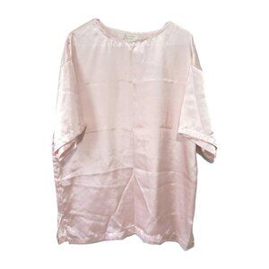 Victoria's Secret Night Dress Small Women's Baby Doll Pink Satin Short Sleeve
